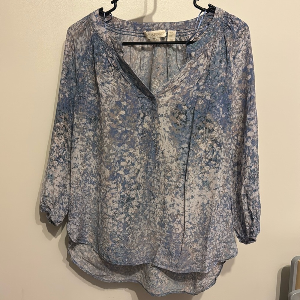 Cynthia Crowley 100% silk blouse XS